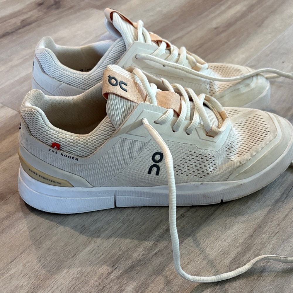 On cloud Beige Athletic Shoes